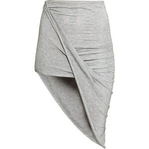 Grey Draped Skirt